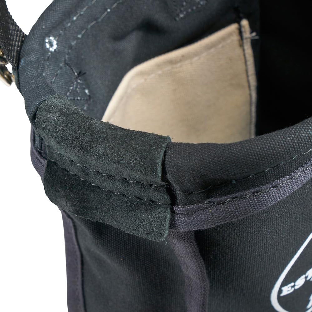 Klein Tools 51A Tool Pouch, Utility Pouch for Carrying Nuts One Size, Black