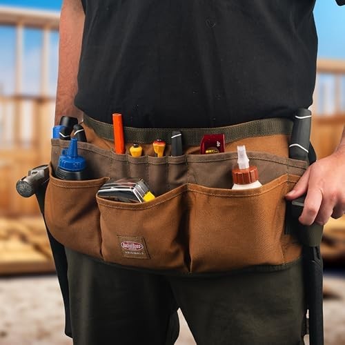 Bucket Boss Canvas SuperWaist Work Apron in Brown, 80100 23″W x 9.5″H., Multi