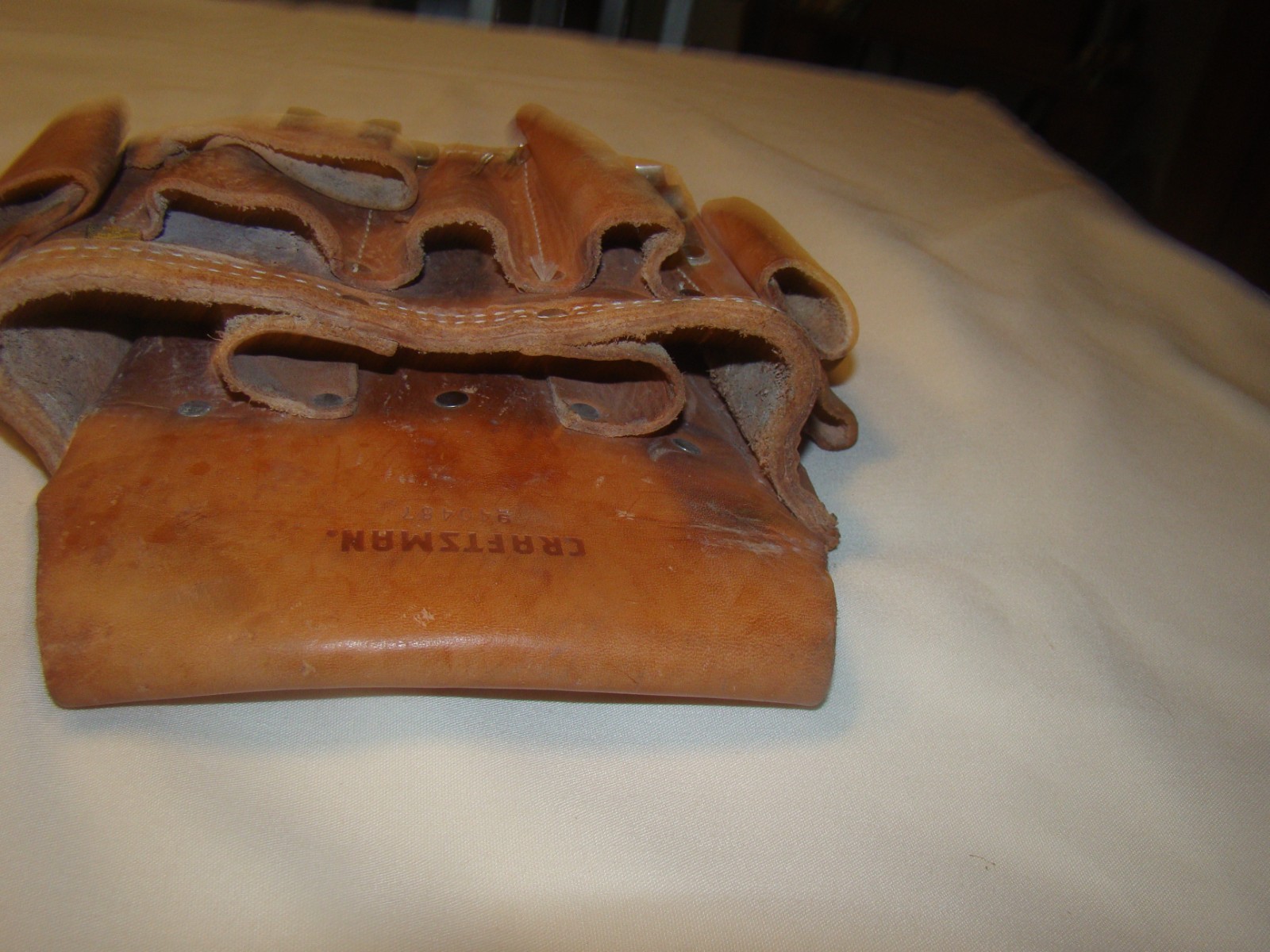 Vtg Craftsman Leather Tool Holder 9-40487 Professional Heavy Duty Mexico