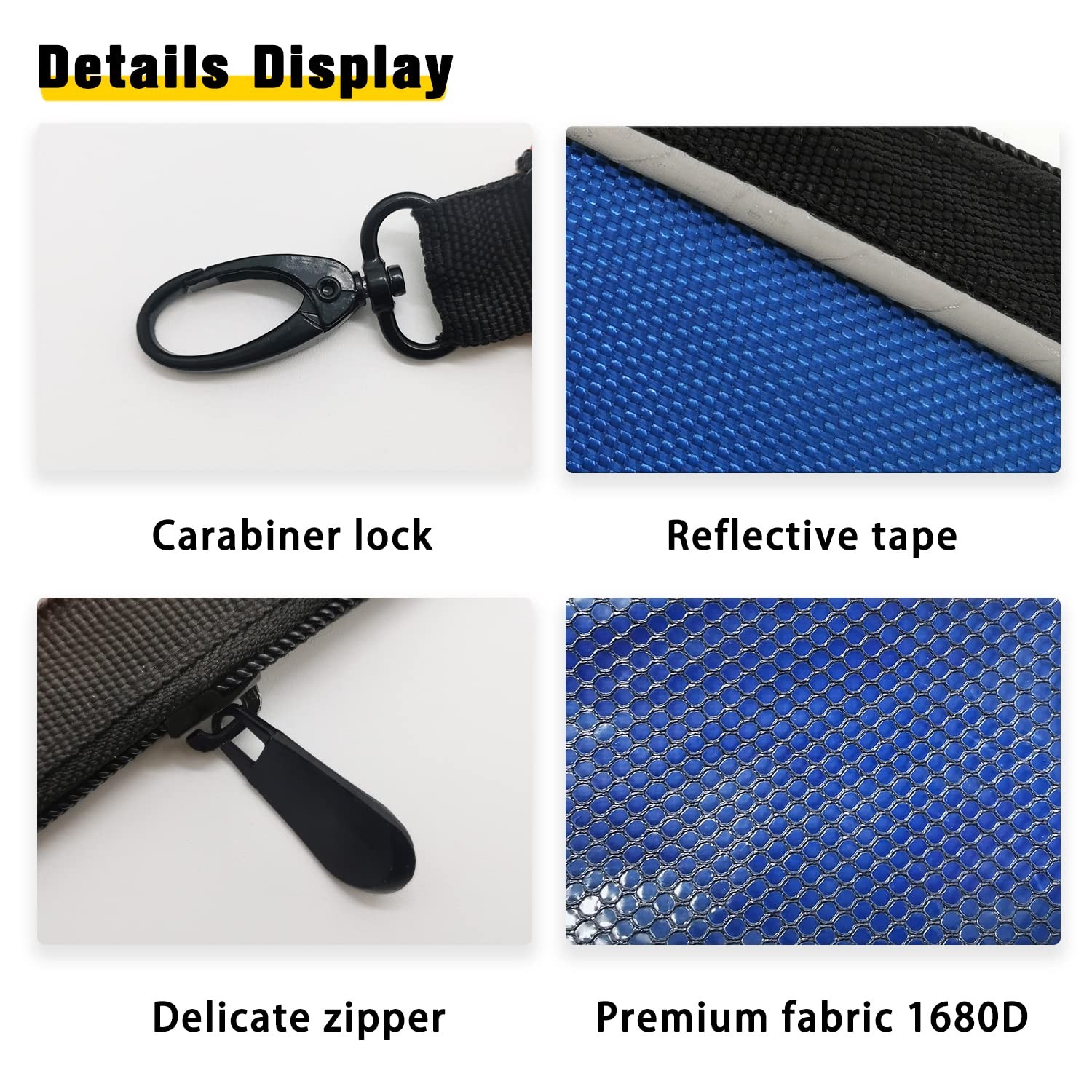 Zipper Pouches Small Tools Bag Waterproof Mesh Travel Clear Cosmetic 4 Pack