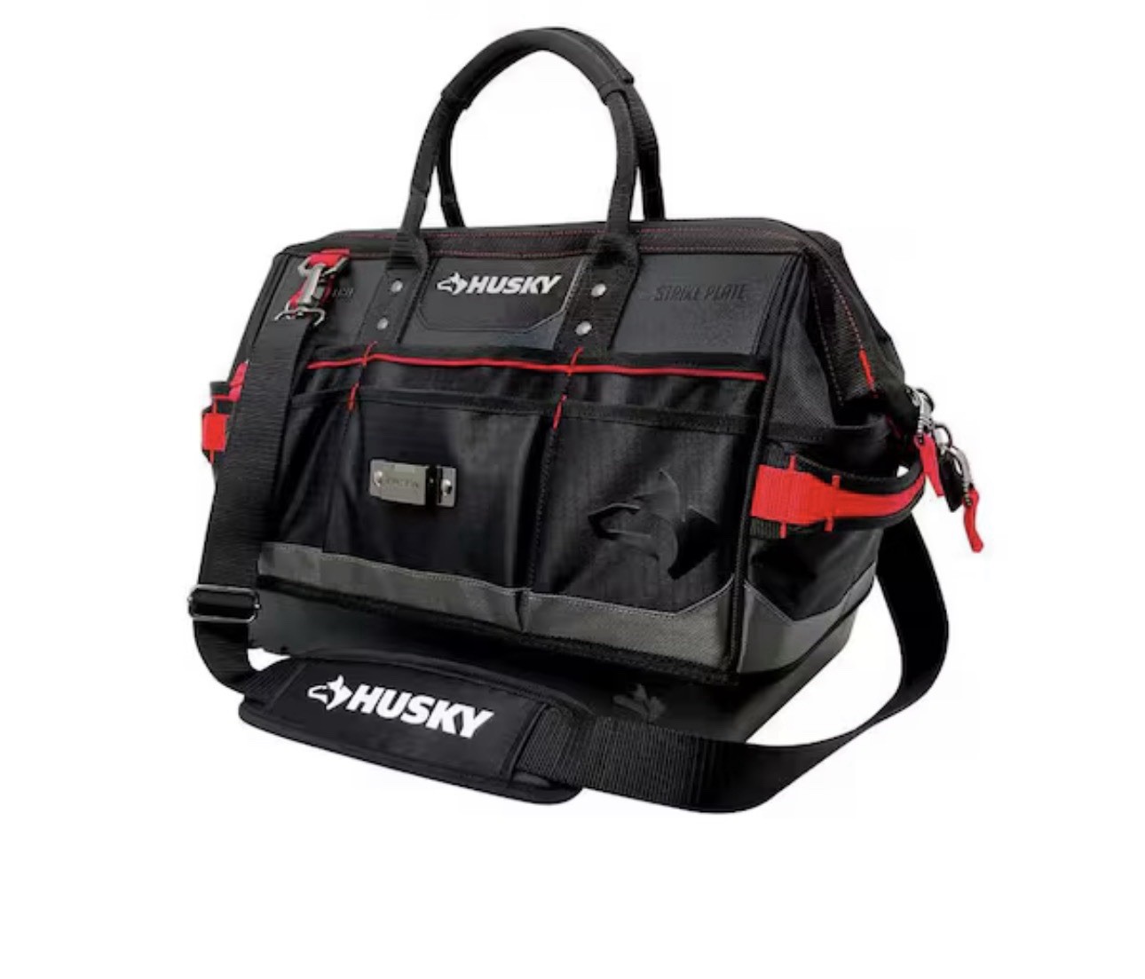 Husky Heavy-Duty 16” PRO Tool Bag Spring Open Close
