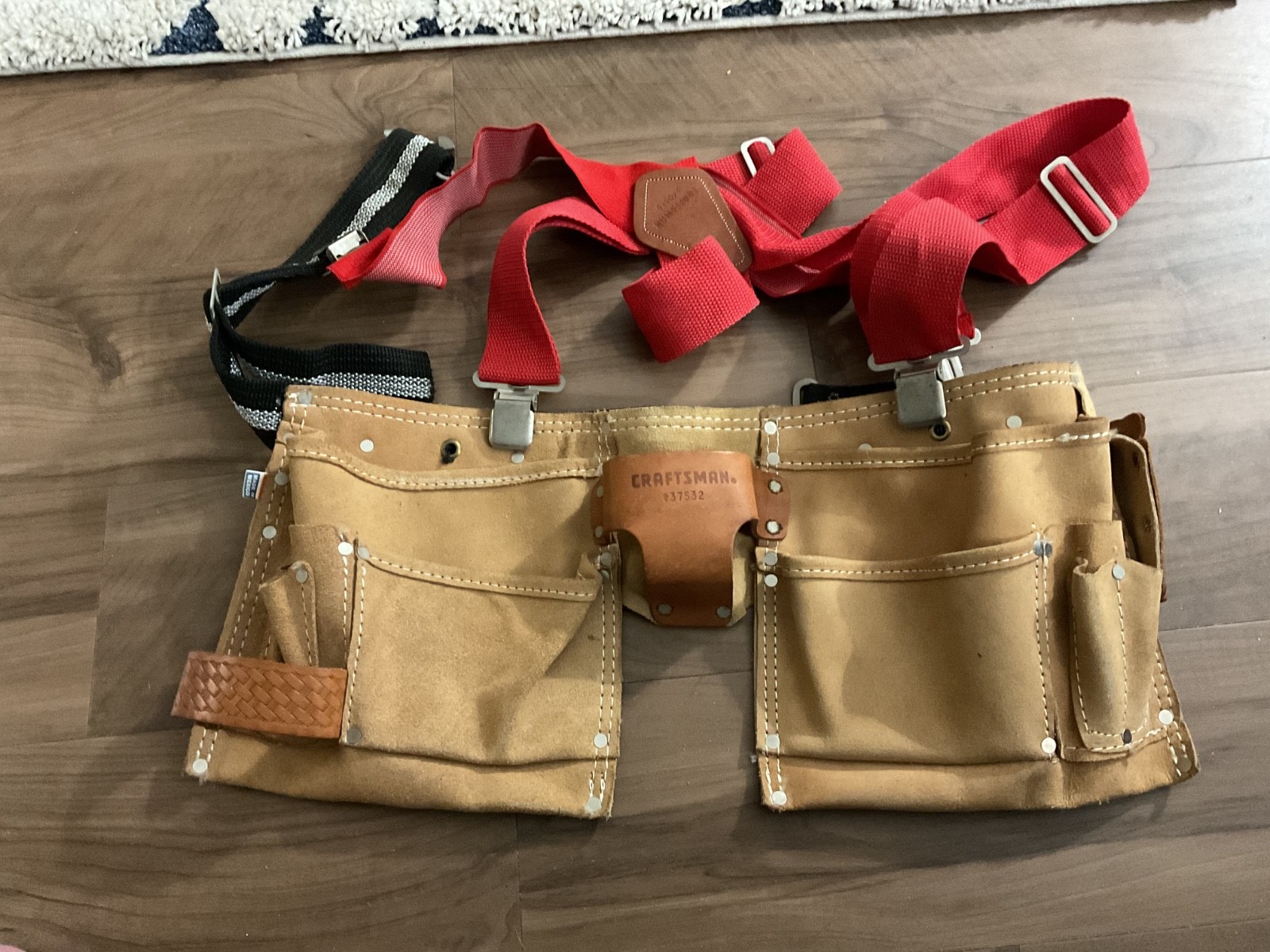 Craftsman Leather Apron Tool Belt Mexico 937532 w/ Craftsman Suspenders 940475