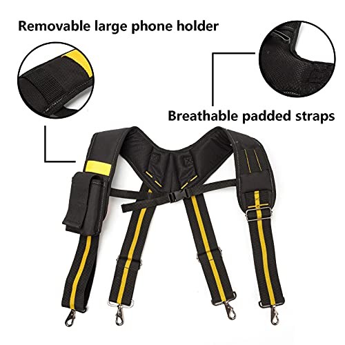 Tool Belt Suspenders Construction Bag Suspenders Padded Work belt Suspenders