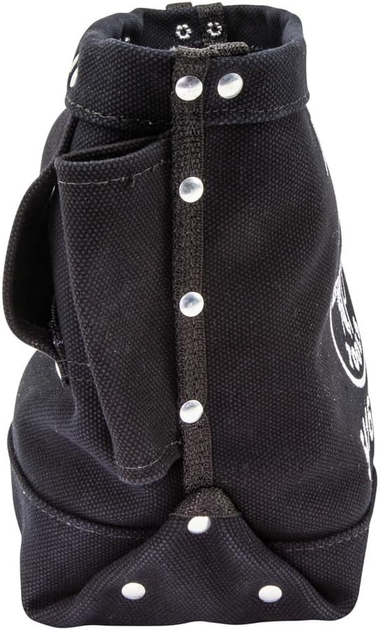 Klein Tools 5416TFR Tool Bag, Flame Resistant Canvas Bag for 1 Pack, Black