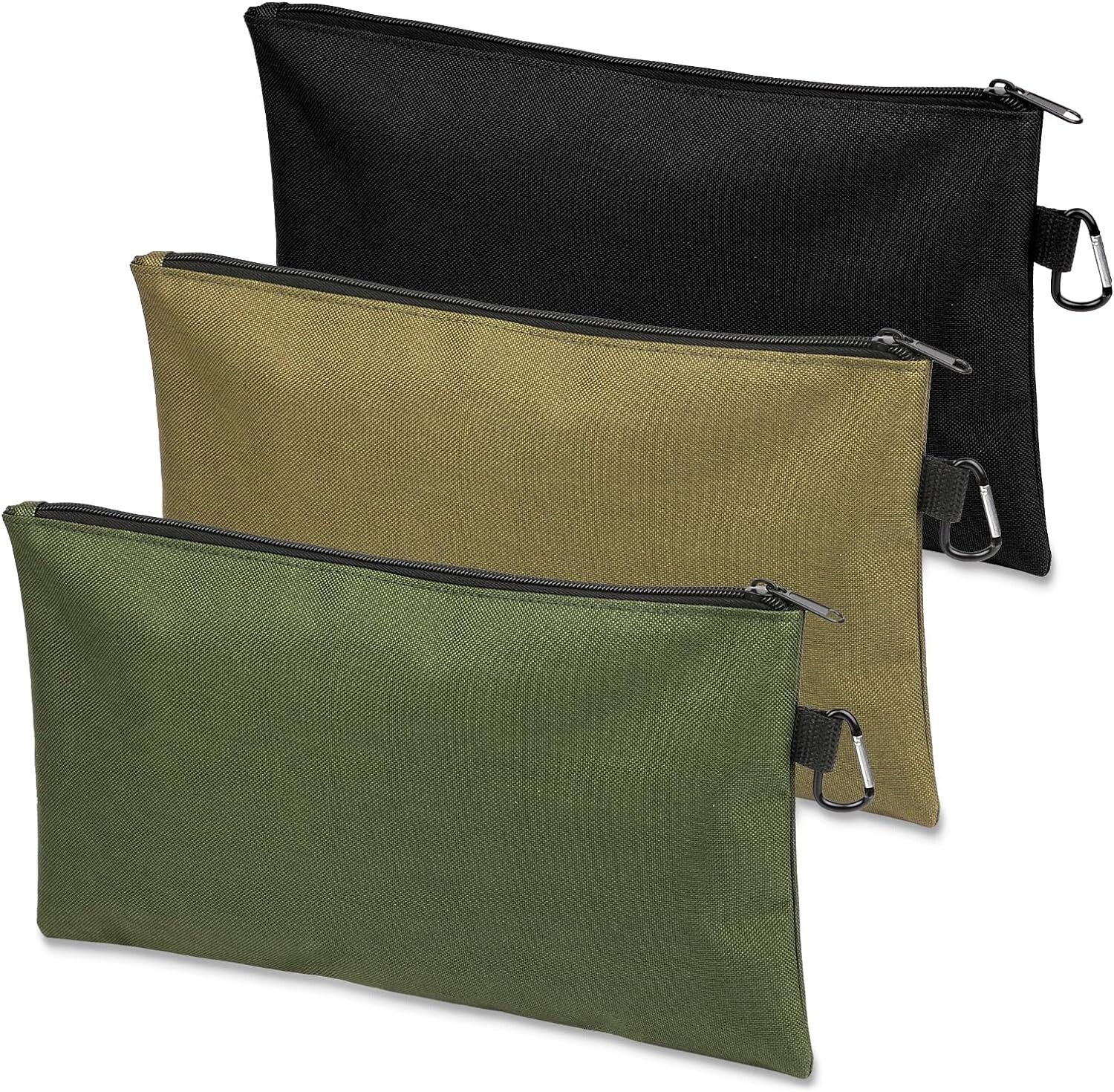 3 Pack Tool Bag Zipper Pouch, Premium Tool Pouch, Utility Multipurpose Storag