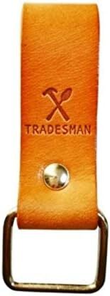 Tan Leather Utility Holster Pouch For Tape Measure Fits All Belts Easy Access
