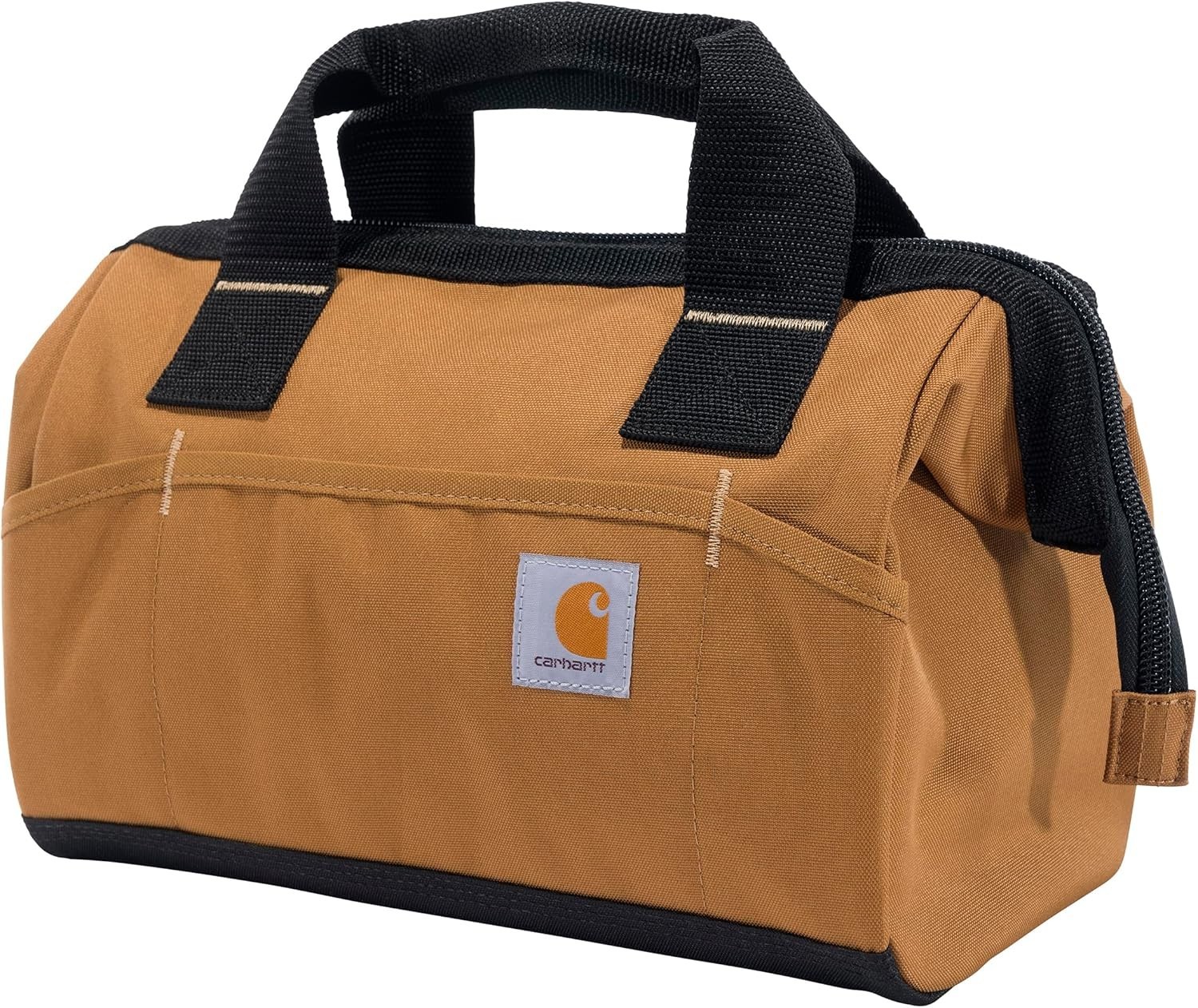 Brown Utility Tool Bag, 13-Inch | 15 Pockets, Lightweight and Water-Repellent