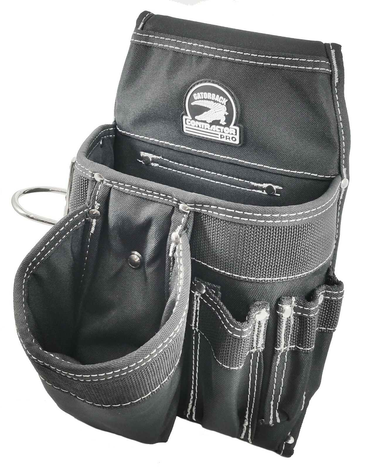 Gatorback B101 Professional Carpenter Tool Pouch. 9 Pockets and Hammer Loop