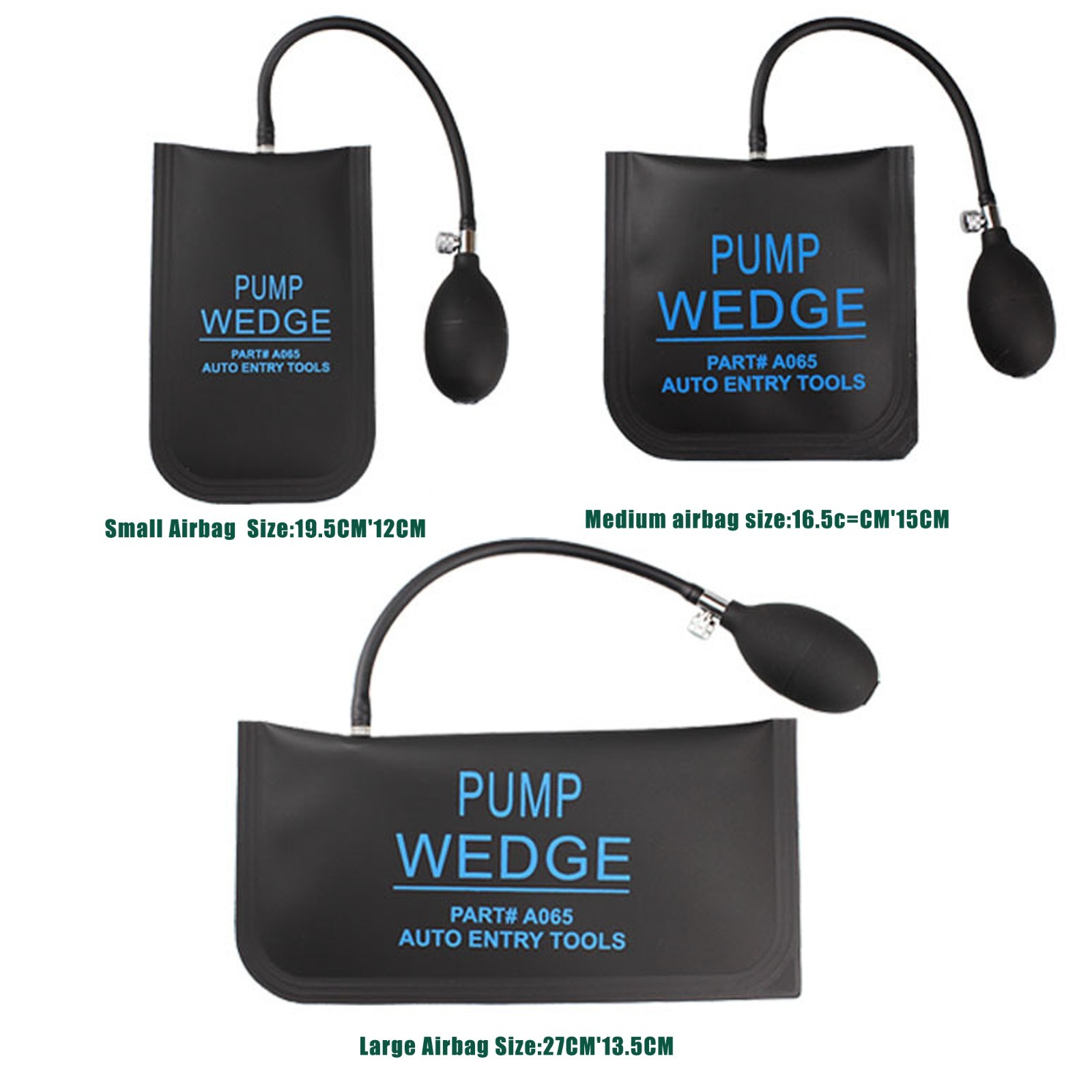 Portable Air Shim Bags 3 Pack Inflatable Pump Tool for Precision Positioning