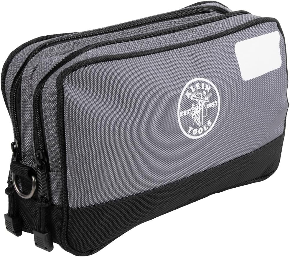 Tool Pouch, Dual Compartments, Heavy-Duty Tool Bag Organizer, Multipurpose Bag.
