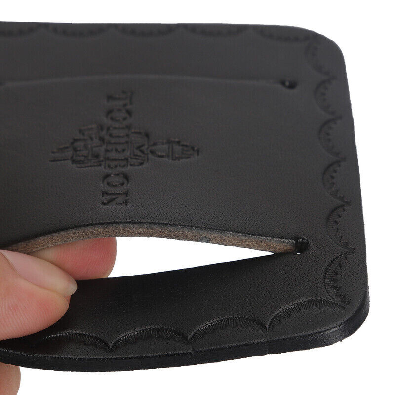 TOURBON Leather Tape Measure Holster Tool Holder Metal Clip for 2″ Belt in Black