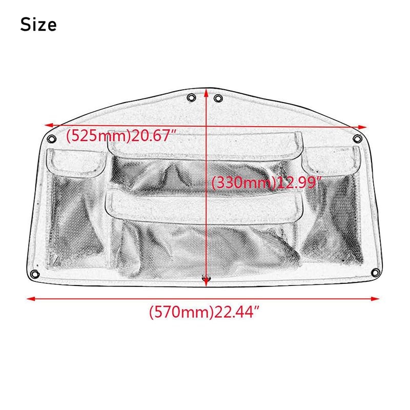 Motorcycle Trunk Lid Organizer Bag Removable Travel Luggage Bag for H-onda Goldw