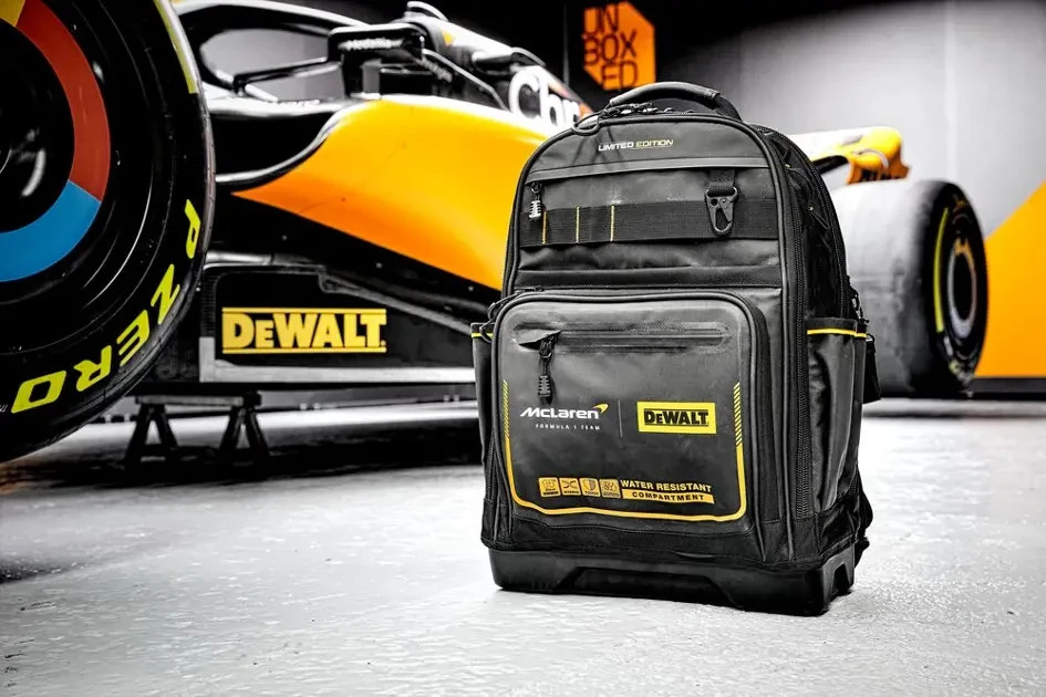 DEWALT McLaren Backpack Tool Bag Waterproof Dustproof 43 Pockets DWST60122-1