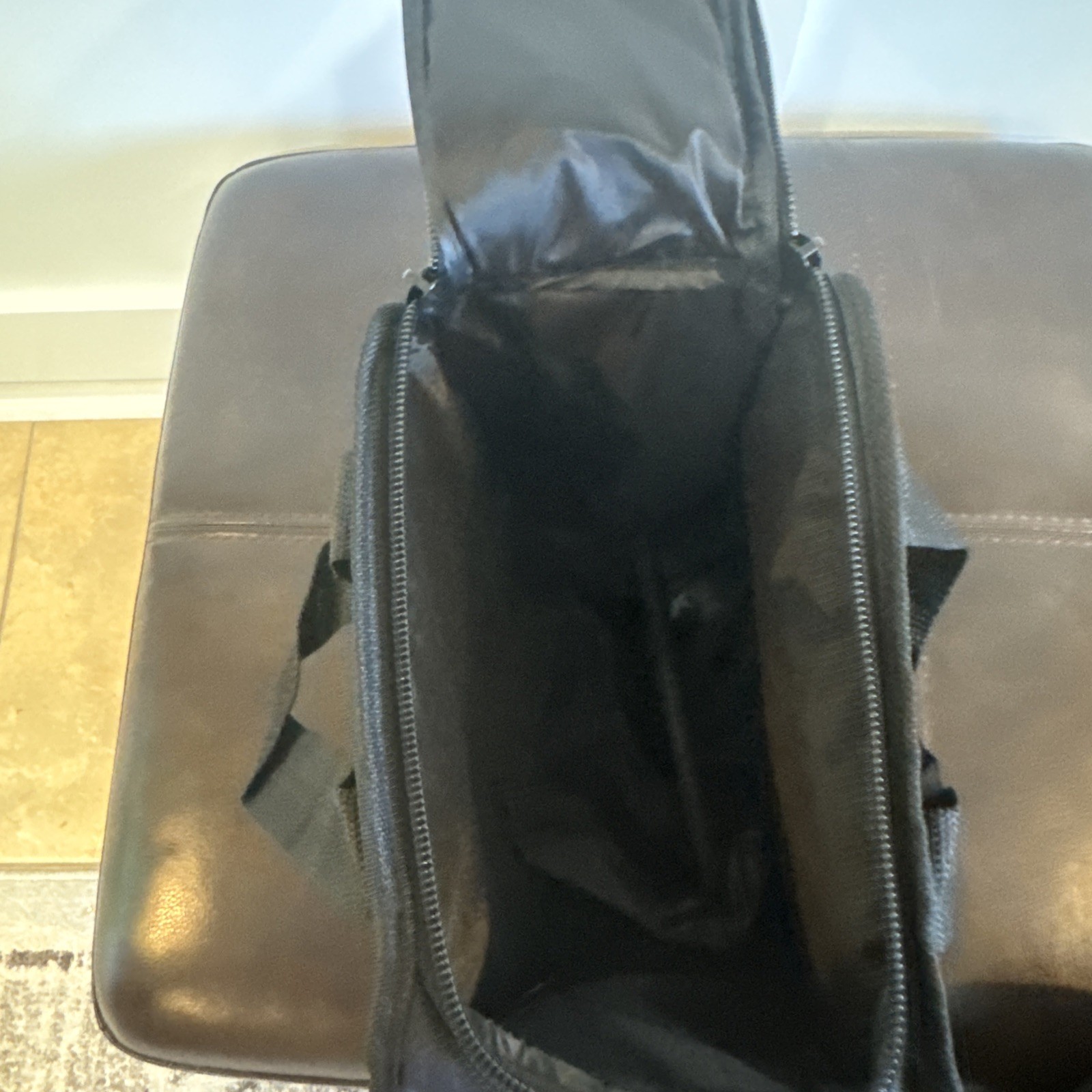 Craftsman Black Canvas Zippered Tool Bag with Carry Handles 10X10X6”