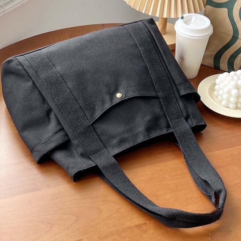 Large Canvas Tote Bag Women Work School College Book Shoulder Shopper Bag