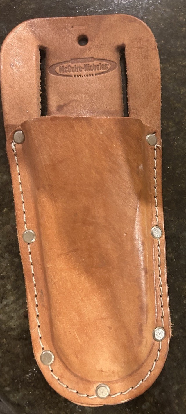 Vintage McGuire Nicholas Plier Holder 418 Heavy Saddle Leather *Made In Mexico*