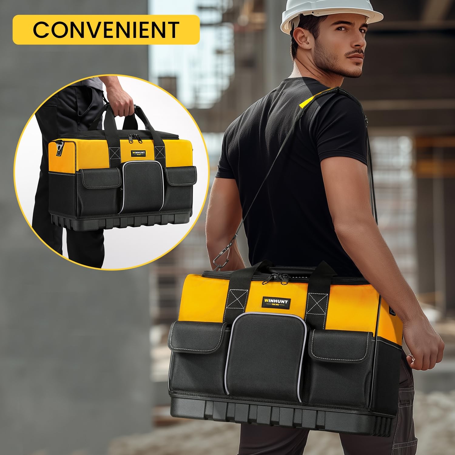 Tool Bag, 16-inch Tool Organisers, 600 Denier Large Tool Bag for Home DIY & E…