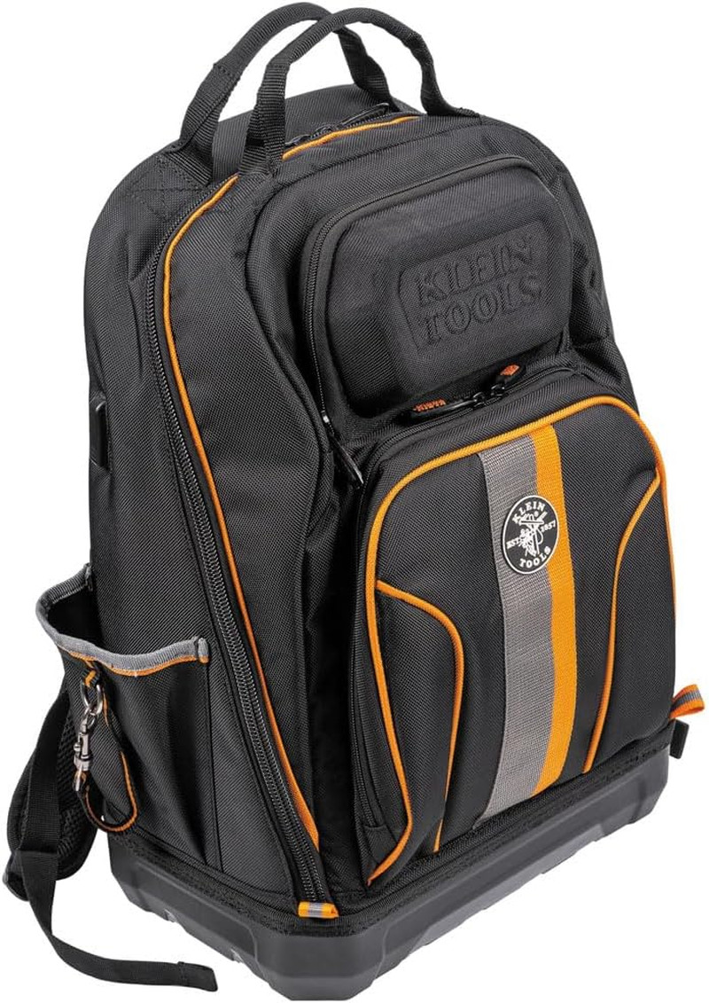 Tradesman Pro 40-Pocket Electrician Backpack Tool Bag with Charging Port