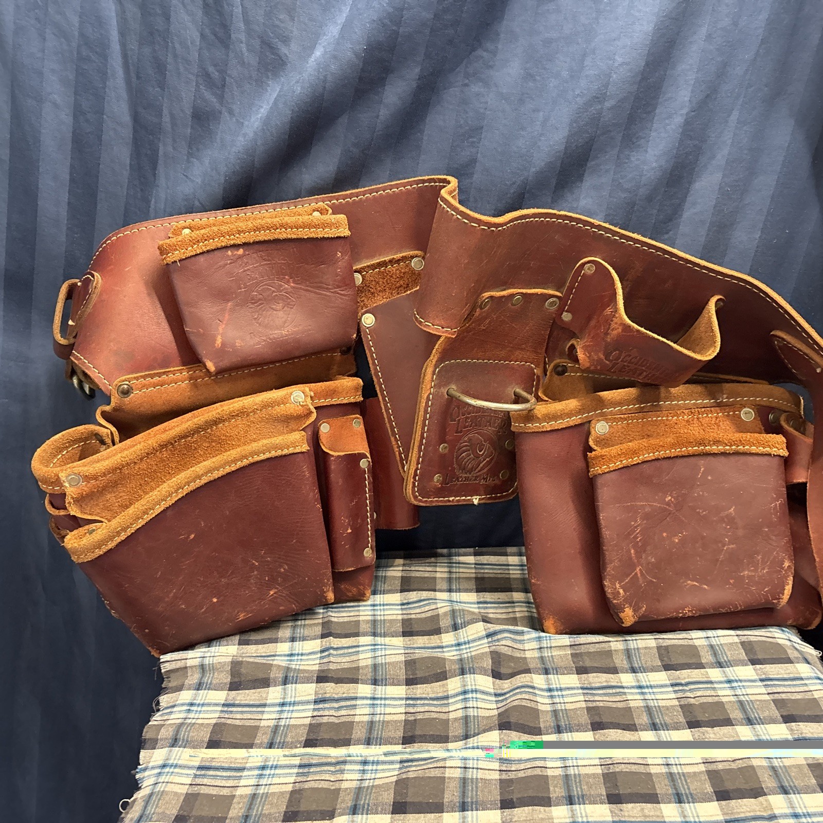 Occidental Leather Pro Carpenters 5 Bag tool belt. 54″ tip to buckle. L6
