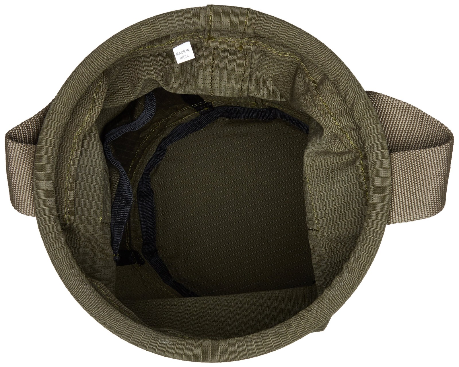 Canvas Utility Bucket 9.5″x14″, Round Tool Bucket, Reinforced Base & Carry Ha…