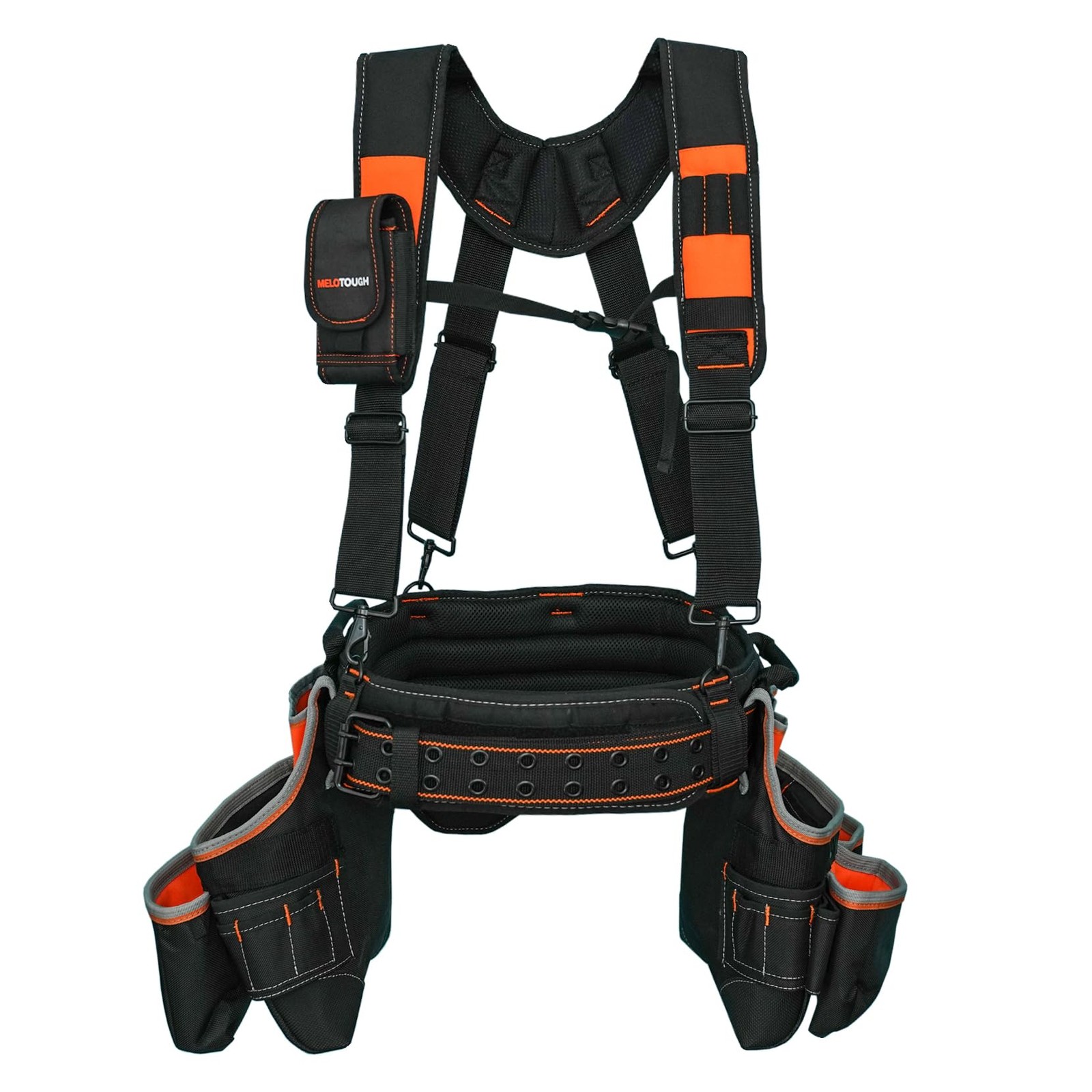 Framer Combo System Tool Belt with Suspenders Construction Tool Pouch Builder…