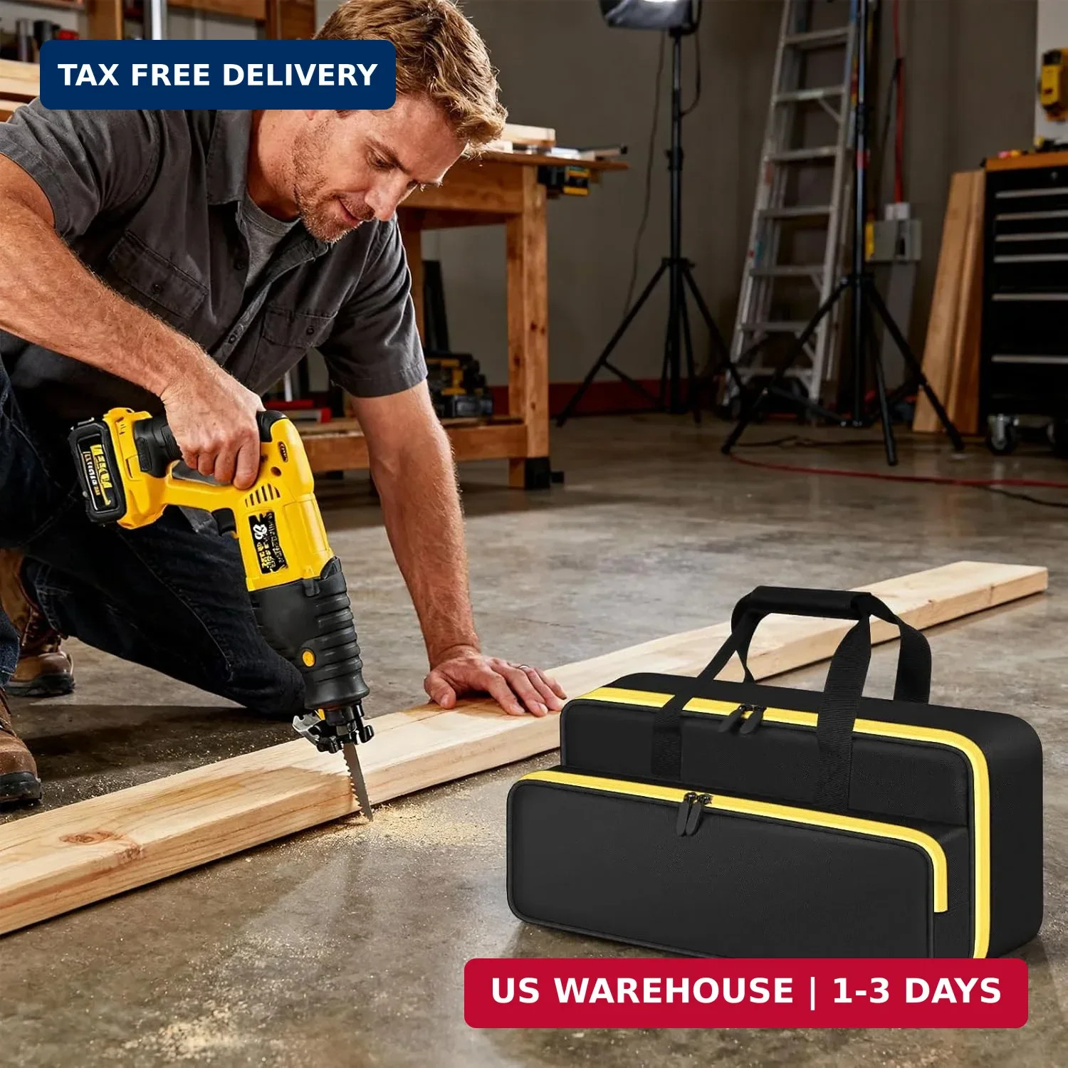 Tool Bag for DEWALT DCS380B 20V MAX Reciprocating Saw, for Makita JR184DZ / JR18