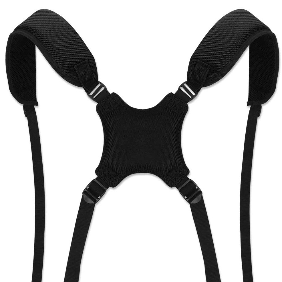 Comfort Shoulder Pad Adjustable Braces Suspender Golf Bag Strap Belt 4-clip