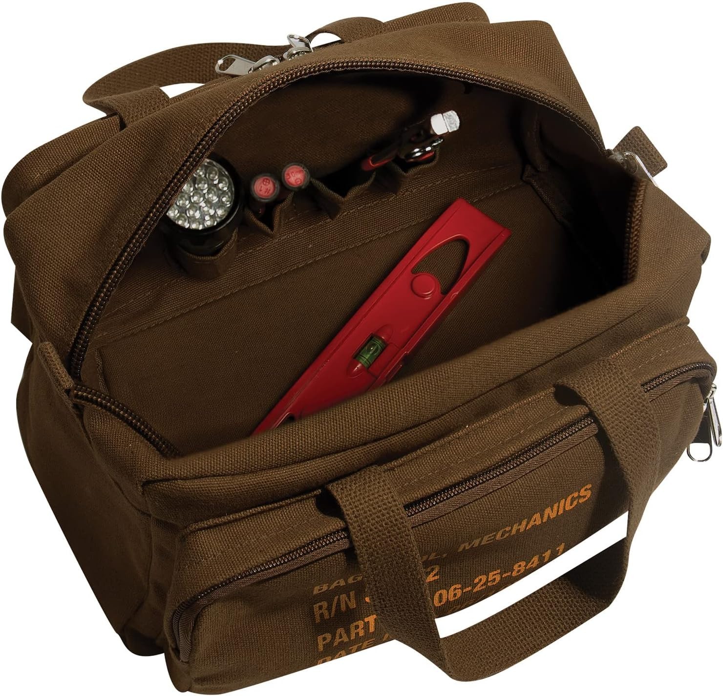 Rothco Mechanics Tool Bag Heavy Duty Canvas Organizer Olive Drab