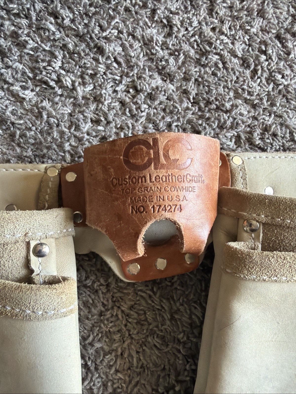 Custom LeatherCraft Carpenters’s Work Apron Tool Belt #174274