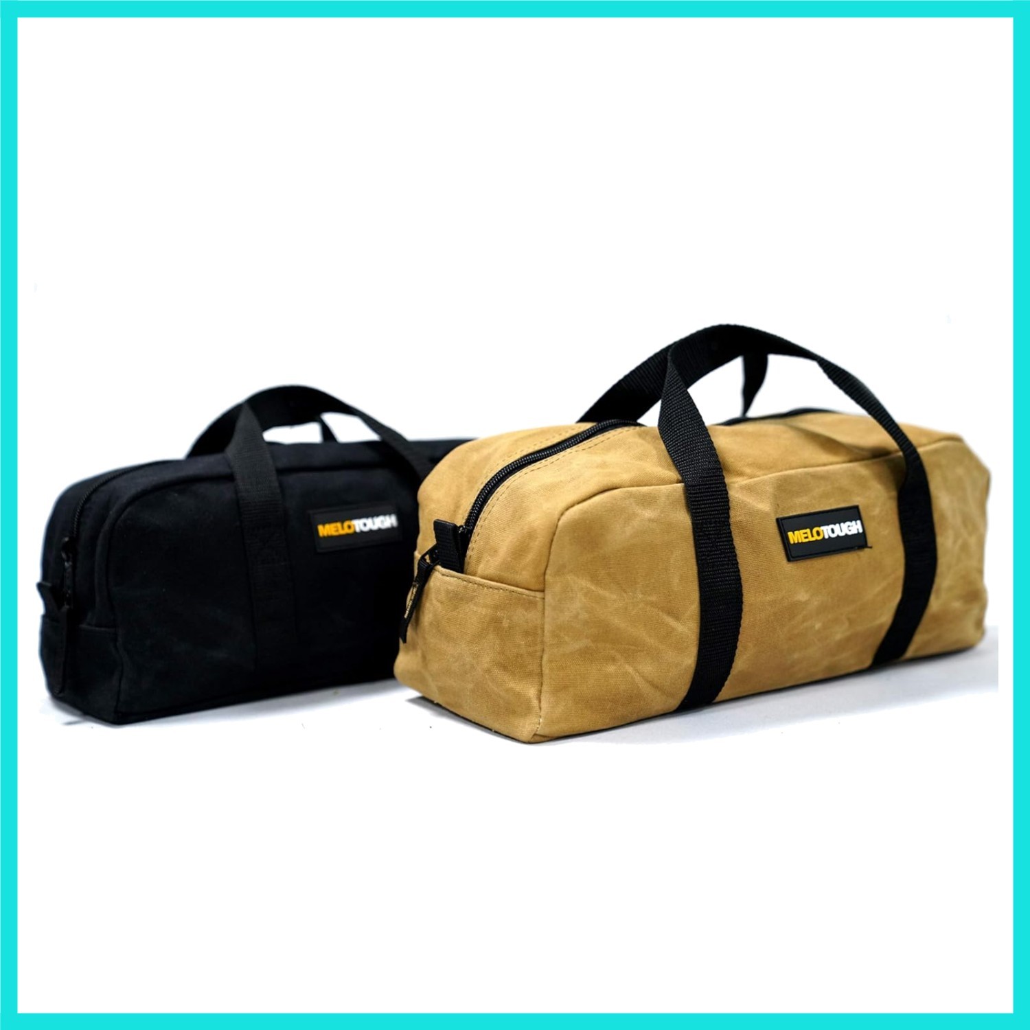 Waxed Canvas Utility Tool Tote bag Combo Kit-Includes 2 Medium Tool Organizer…