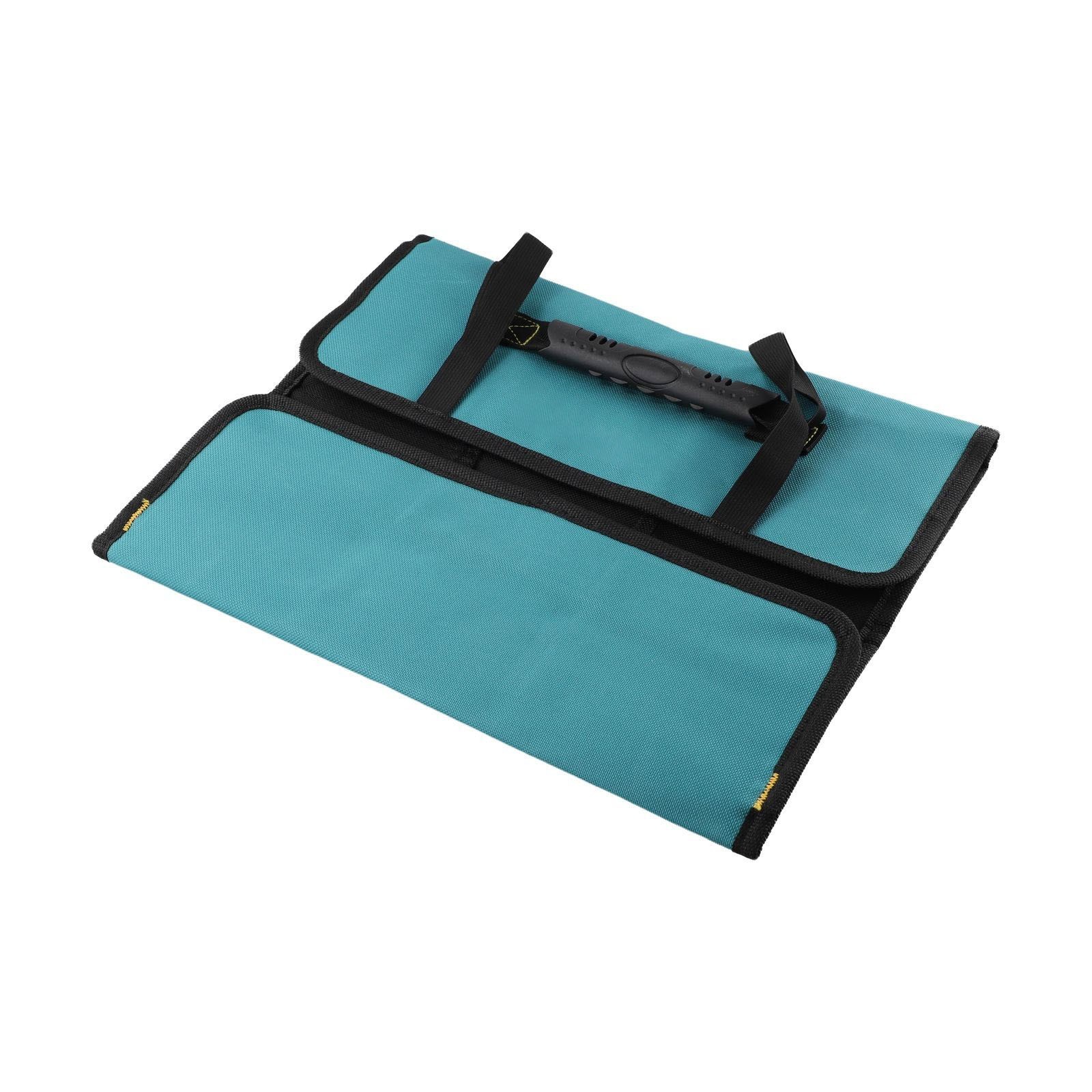Sturdy Tool Storage Bag for Electricians 600D Oxford Cloth Zippered Pockets