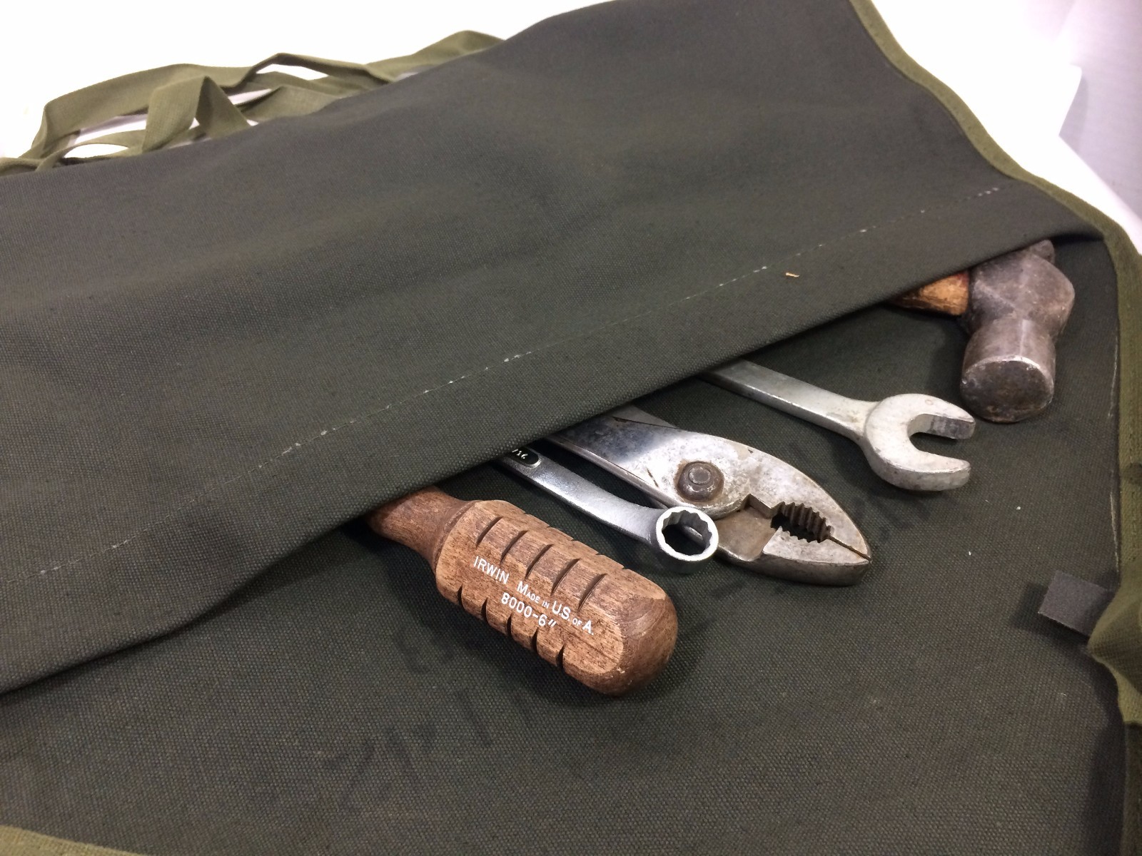 US Tool Roll, 19207 Heavy Cotton Canvas 9″ x 18″
