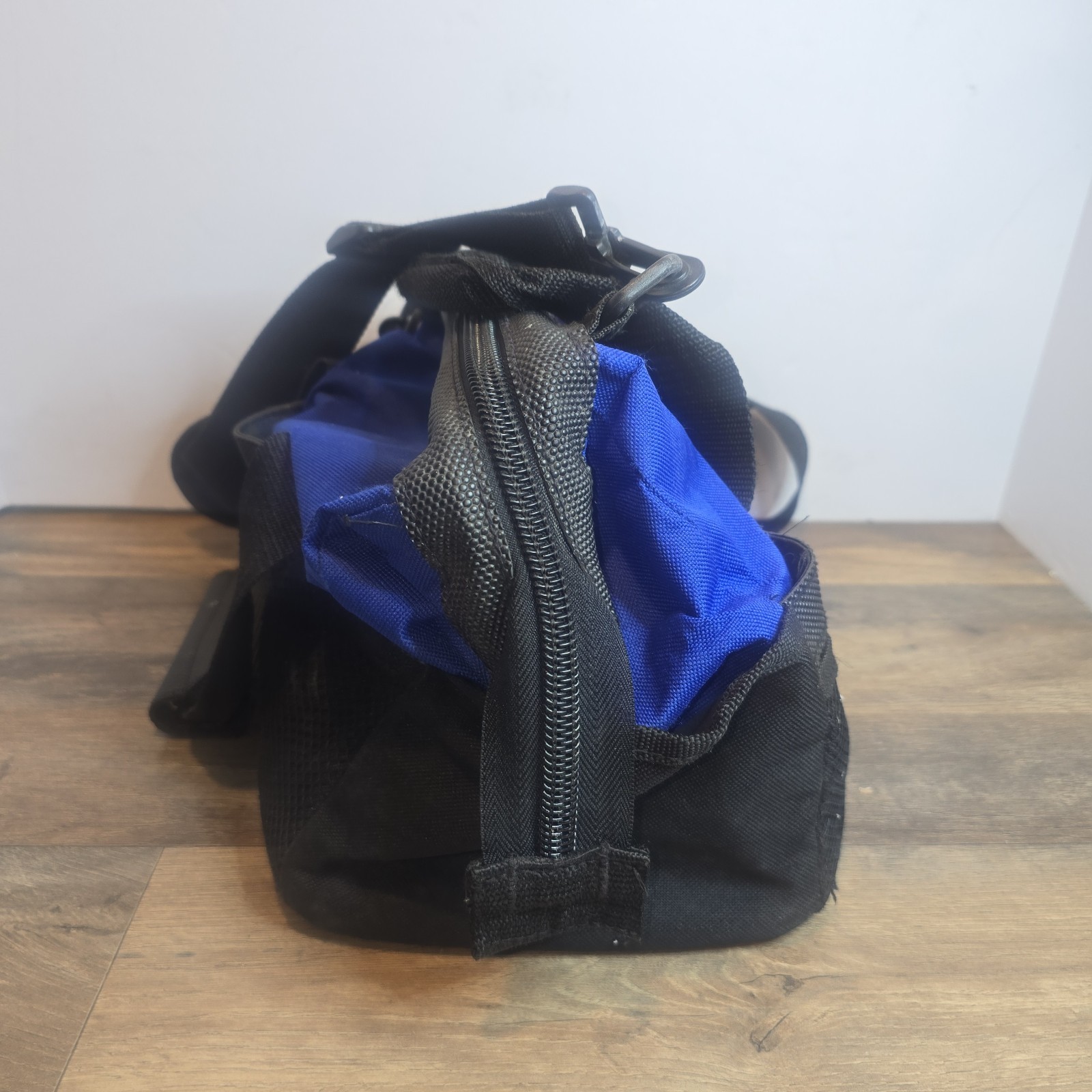 ProSource Wide-Mouth Tool Bag Multiple 16 Pockets Blue & Black 12x10x8