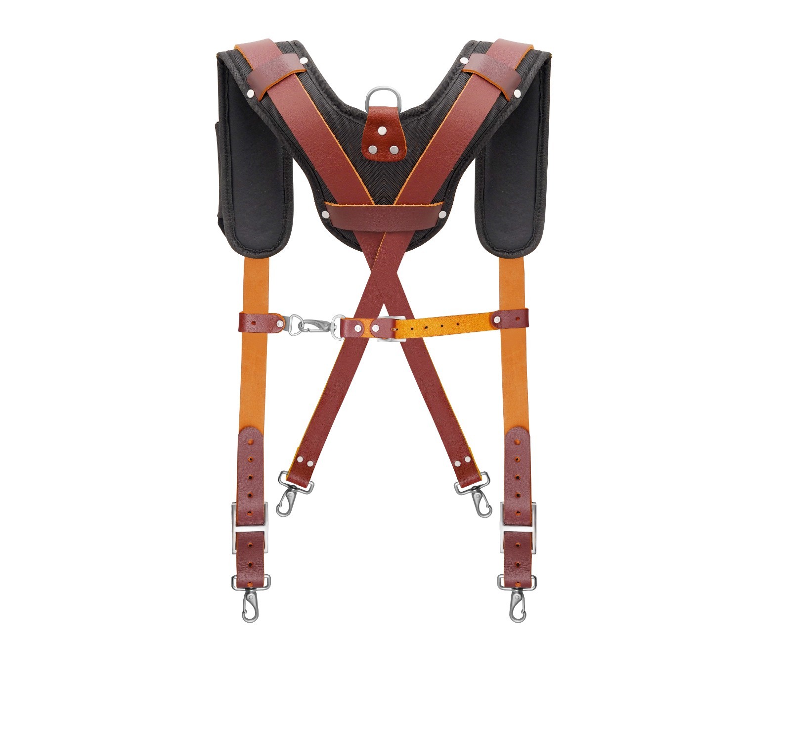 TRUTUCH Nylon and Leather Tool Belt with Leather Work Suspender | Construction