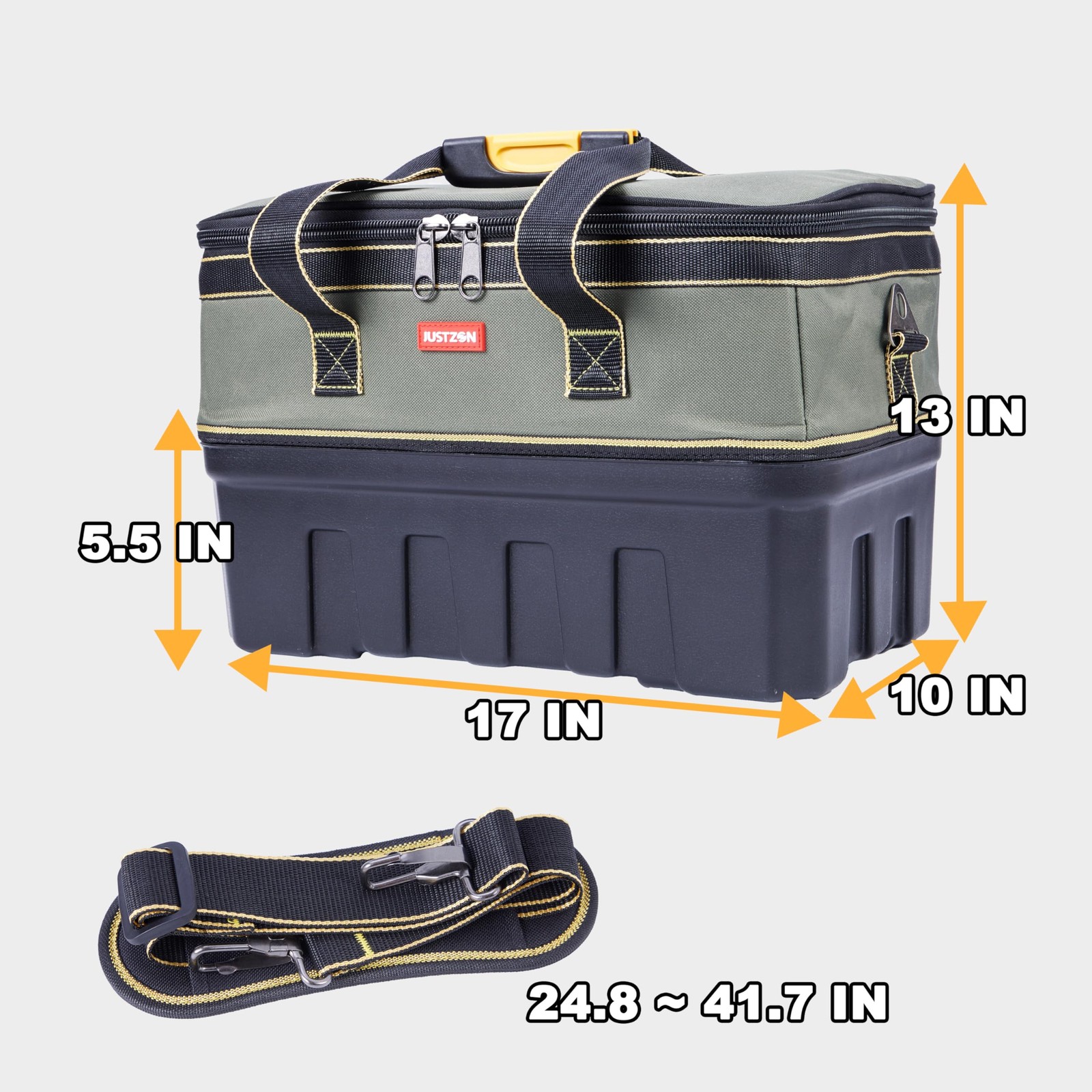 Portable Tool Box Half Plastic Fabric Innovative Design Storage Organizer