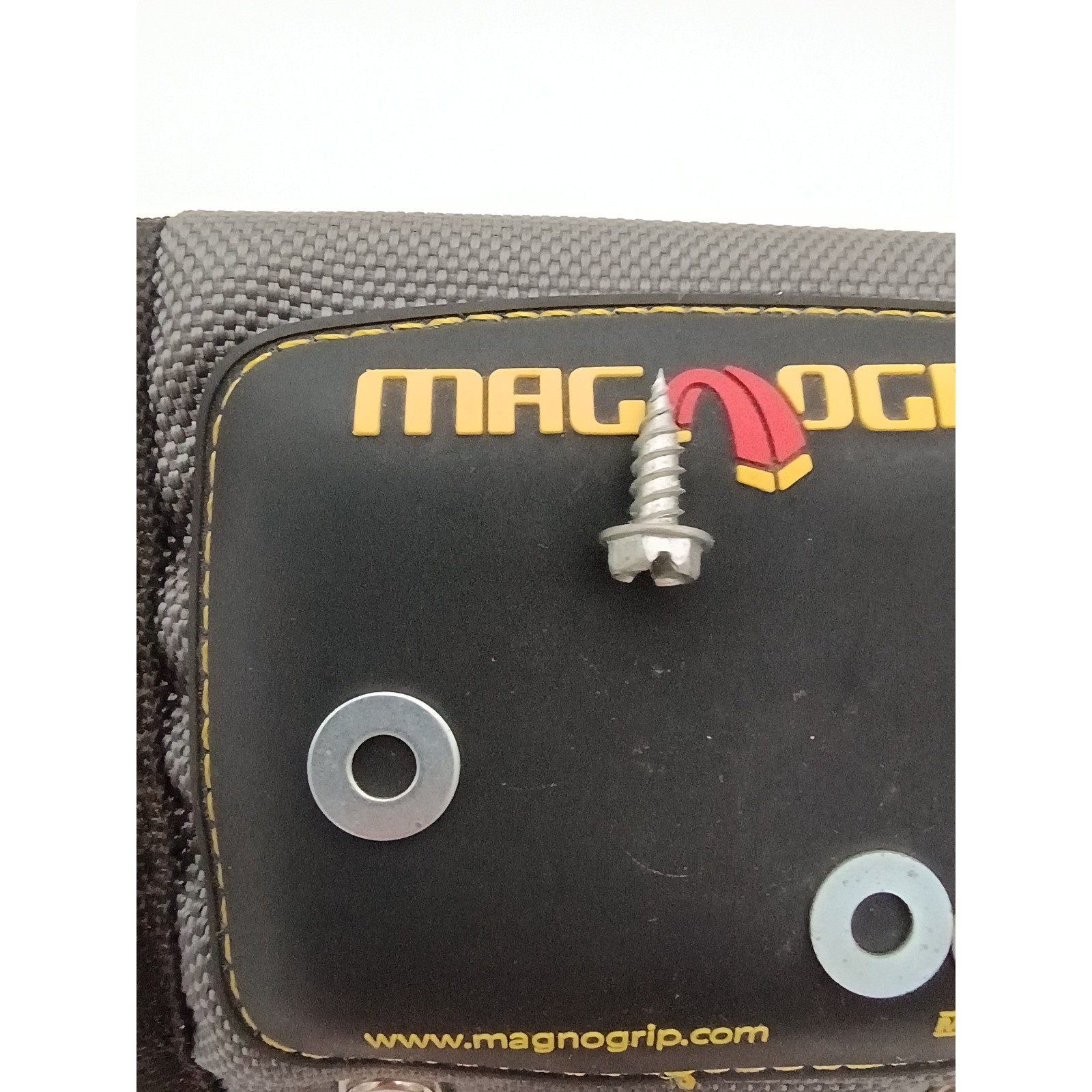 MagnoGrip Pro Magnetic Hammer Holster Ballistic Polyester Tool Belt Holder Gray