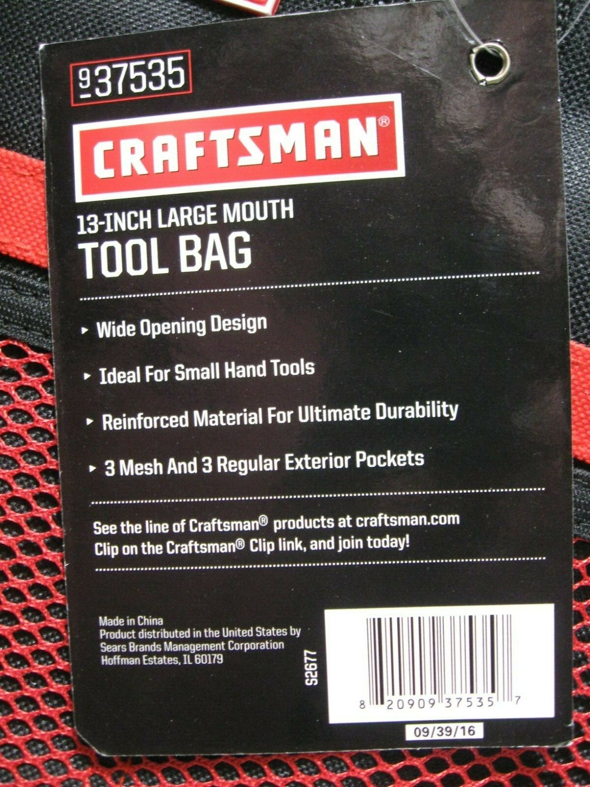 CRAFTSMAN 13″ Large Mouth Tool Bag Roto Zip Ryobi Worx Black & Decker Snap-On RV