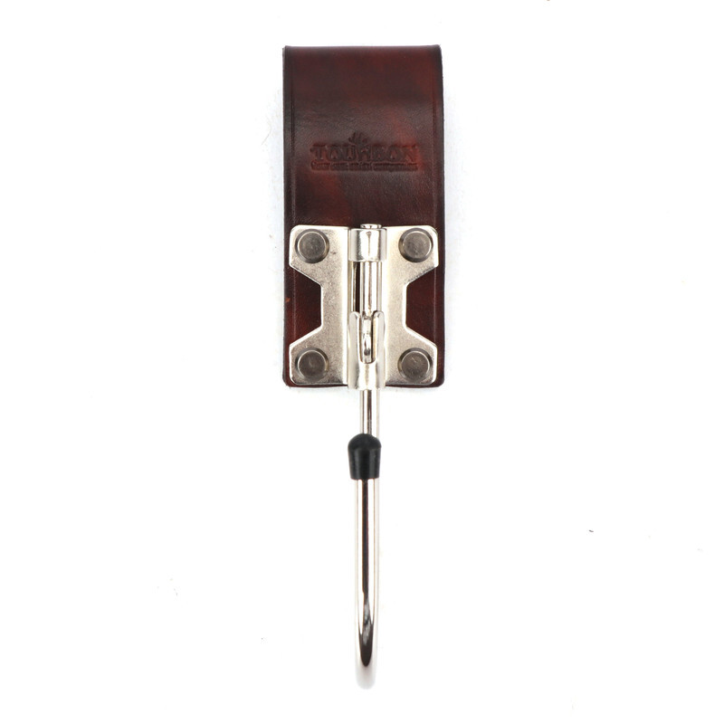 TOURBON Leather Tool Holster J Style Hook Power Drill Holder fit 3″ Width Belt