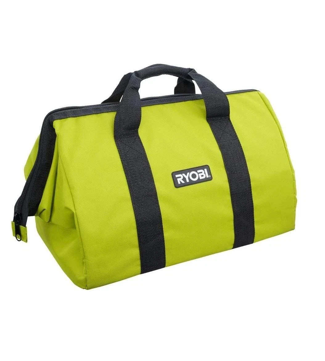 New Ryobi 18″ x 12″ x 12″ Contractors Heavy Duty Green Tool Bag | 18x12x12 Singl