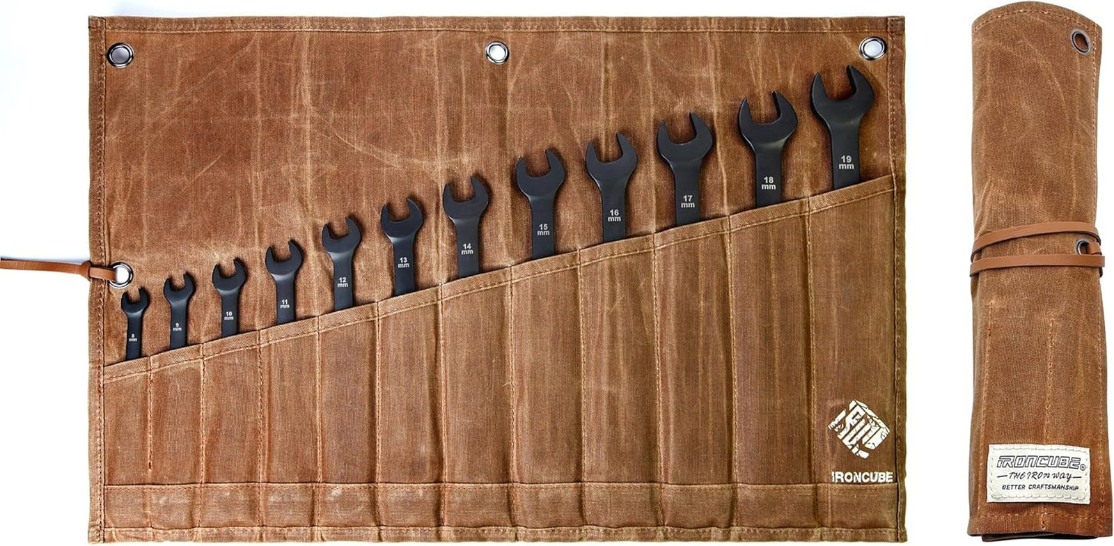 Tool Pouch, Roll-Up Storage Bag for Hand Tools & Wrenches