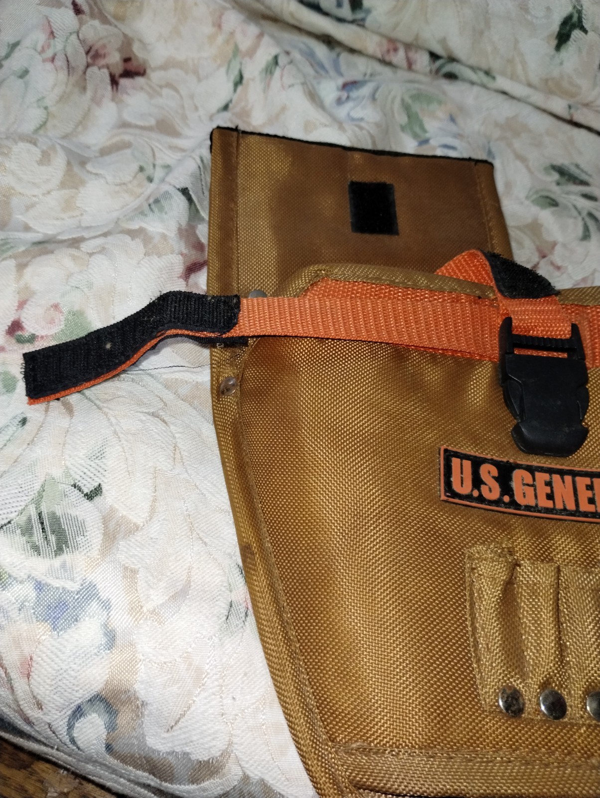 US General brown drill holder tool pouch preowned