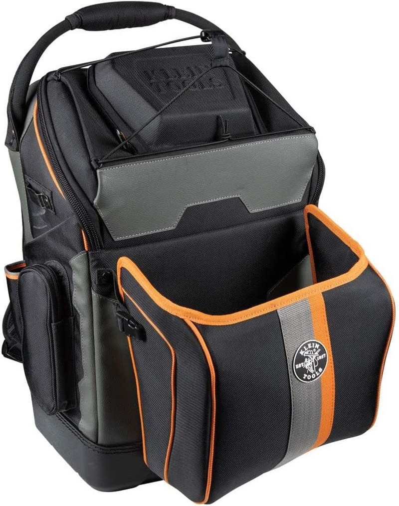 Fireproof Ironworker & Welder Backpack with 27 Pockets & Tool Bucket