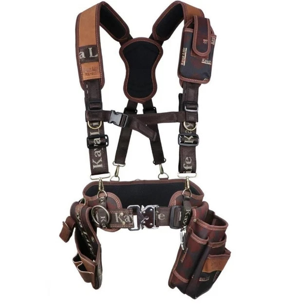 KAYALIFE KL-600 Work Tool Belt Set Suspenders Drill Pouch Holder / Genuine / New