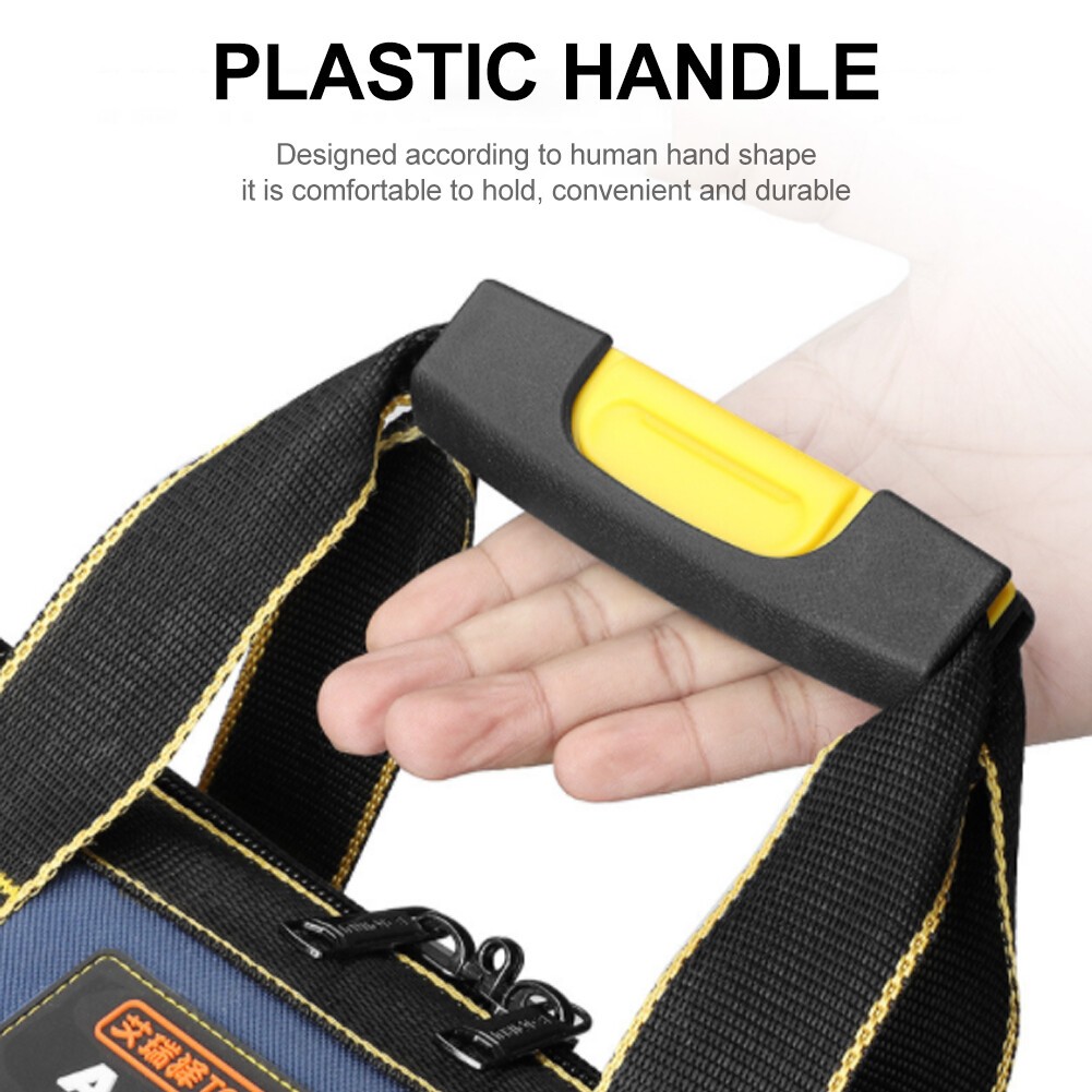 Multi-Function Tool Bag Oxford Cloth Electrician Wide Mouth Tool Bag Waterproof