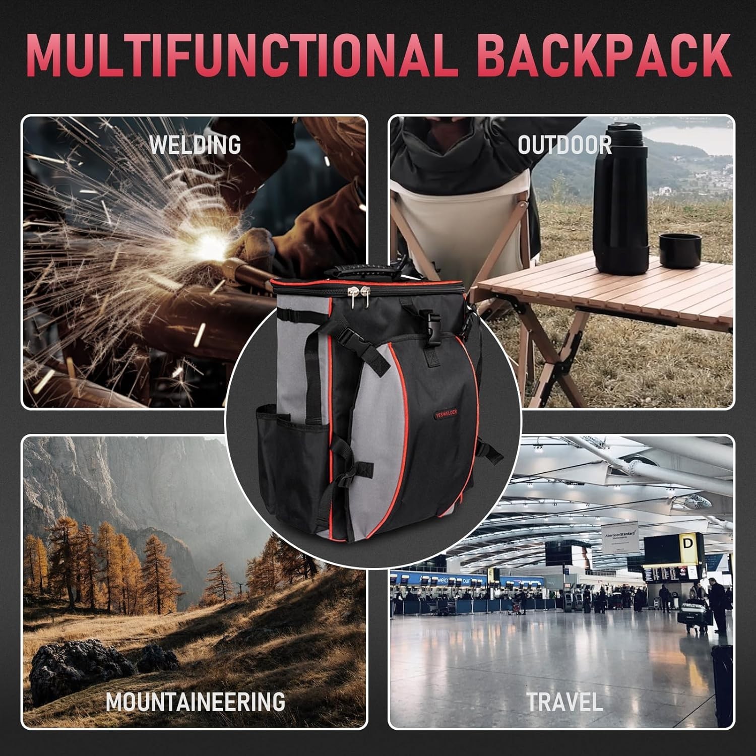 Polyester Welder Bag with Reinforced Structure