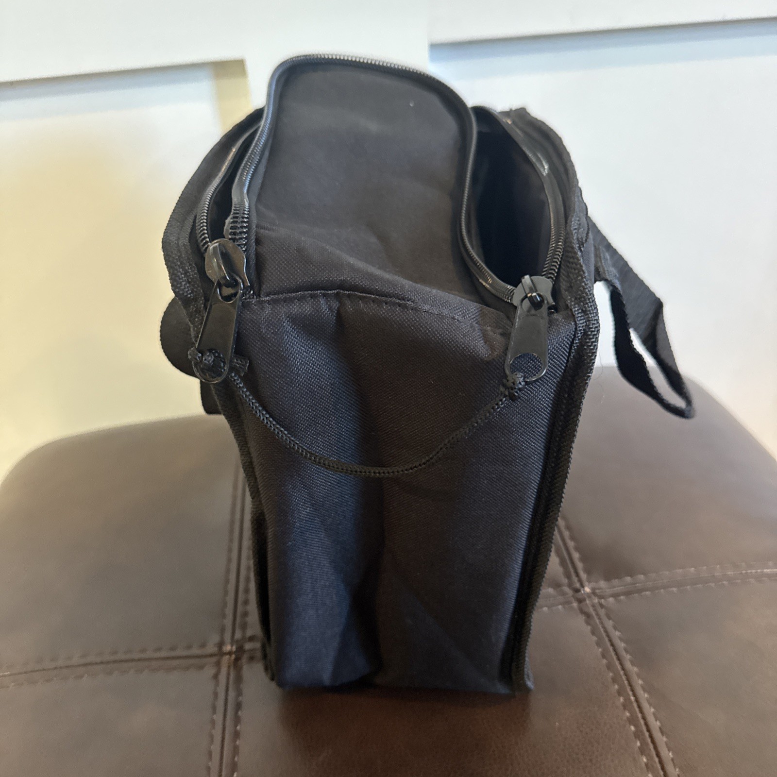 Craftsman Black Canvas Zippered Tool Bag with Carry Handles 10X10X6”