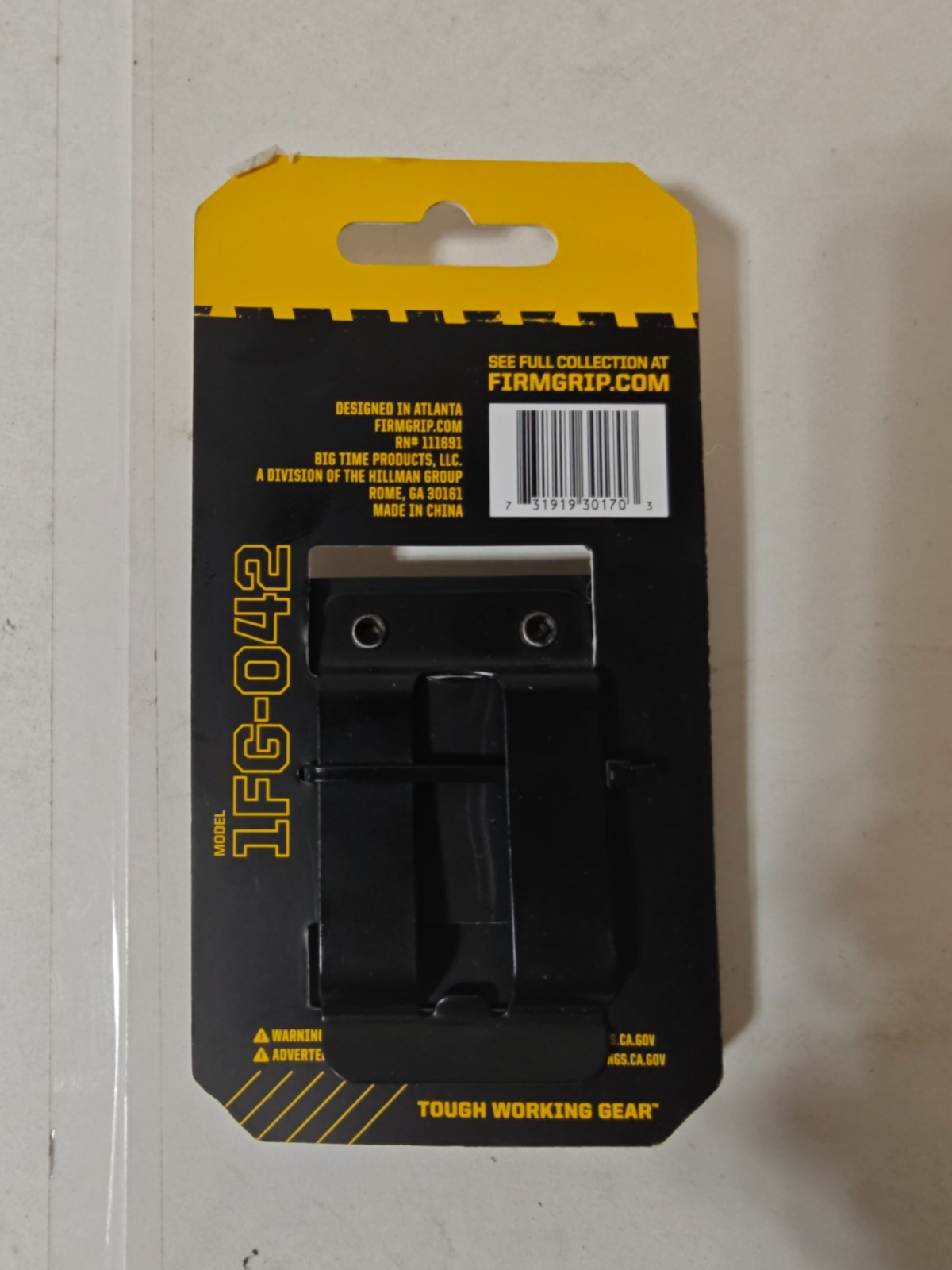 FIRM GRIP 1FG-042 Build-A-Rig Tool Clip for Tape Measures Impact Drivers Drills