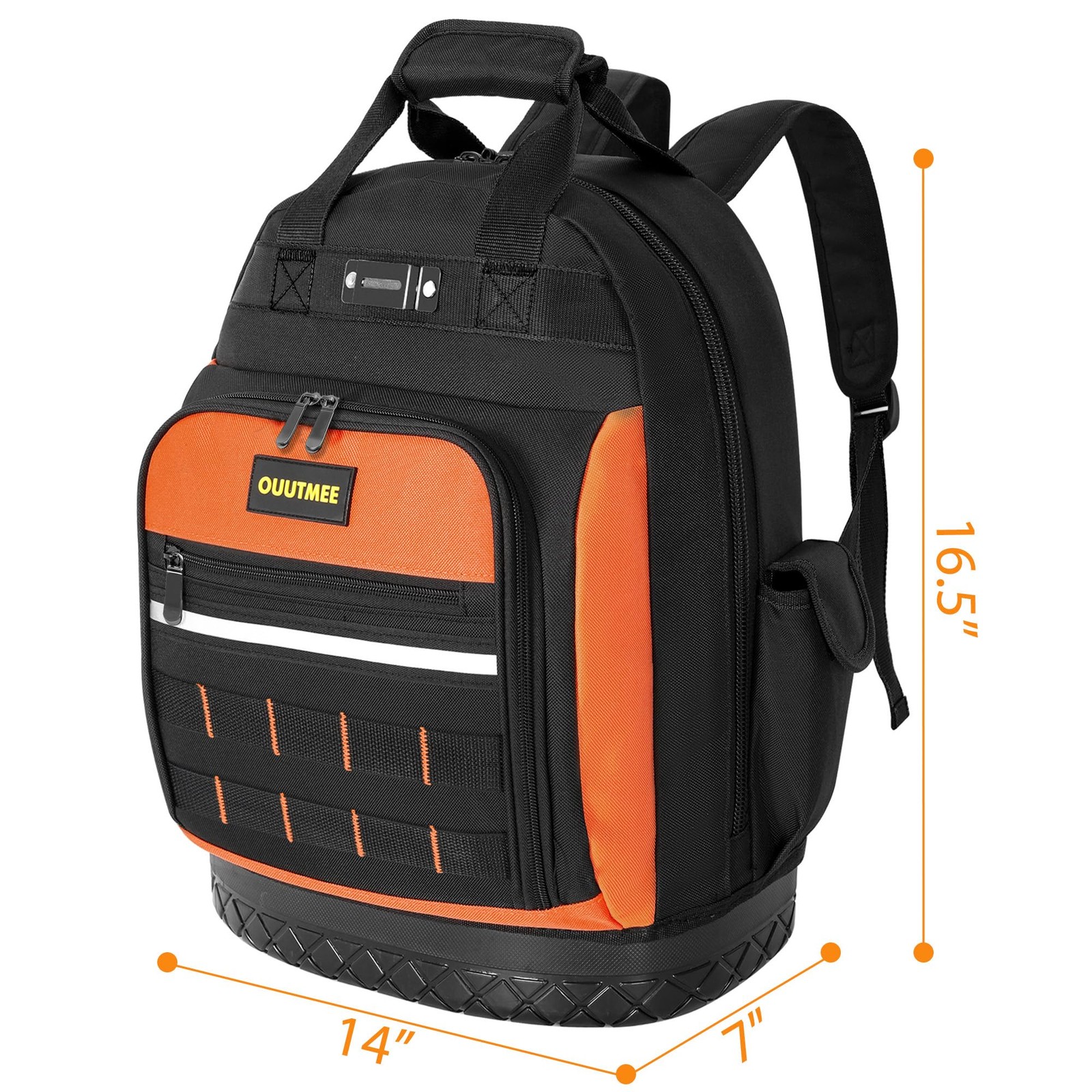 Tool Backpack Work Bag MultiPocket Repairman Electrician Handyman Black Gear