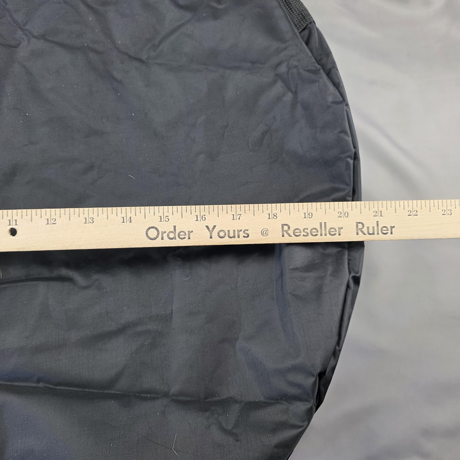 Craftsman Large Black Nylon Round Tool Bag Zippered Carry Tote Storage Case