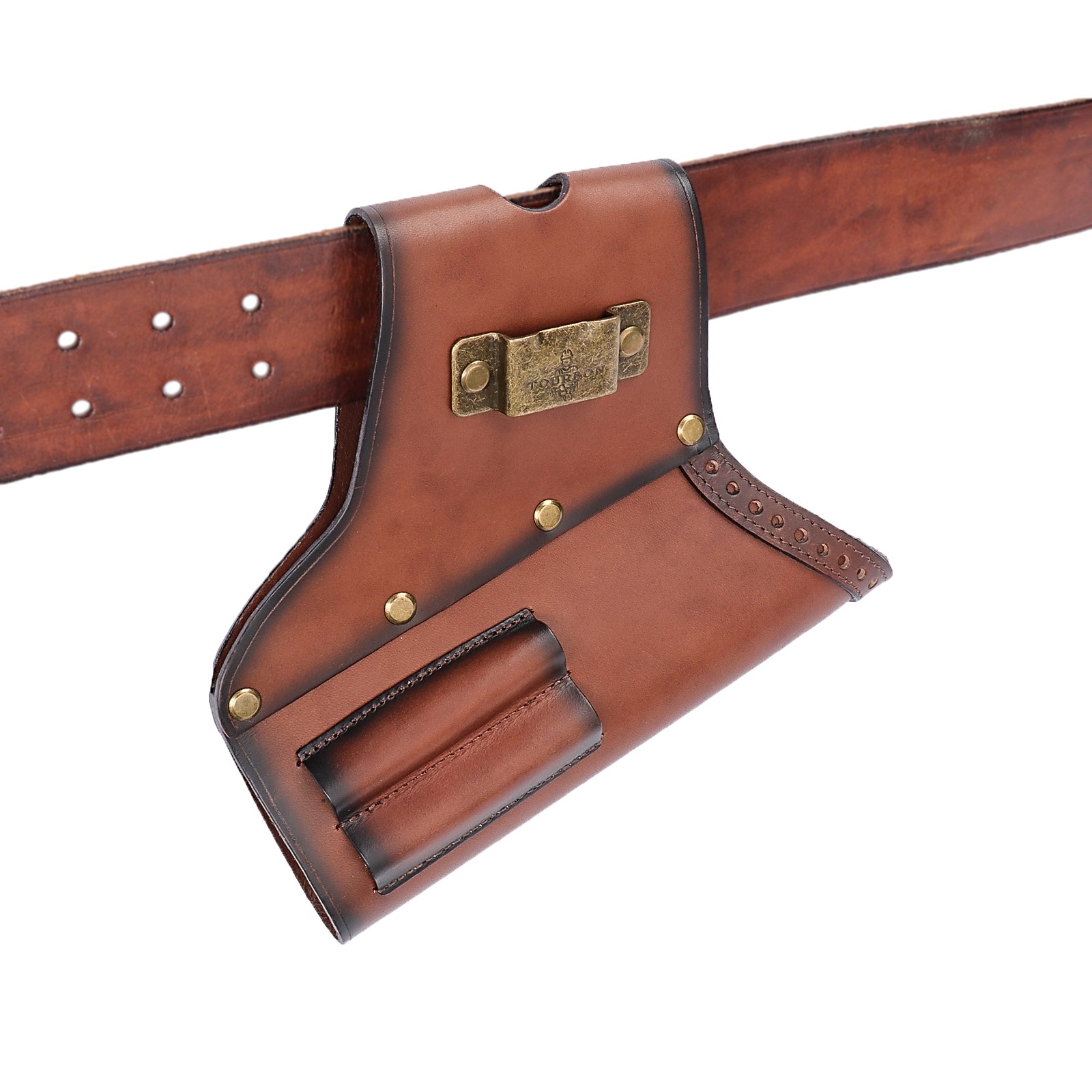 TOURBON Felling Axe Scabbard Logging Tape Measure Files Saw Scrench Belt Holster